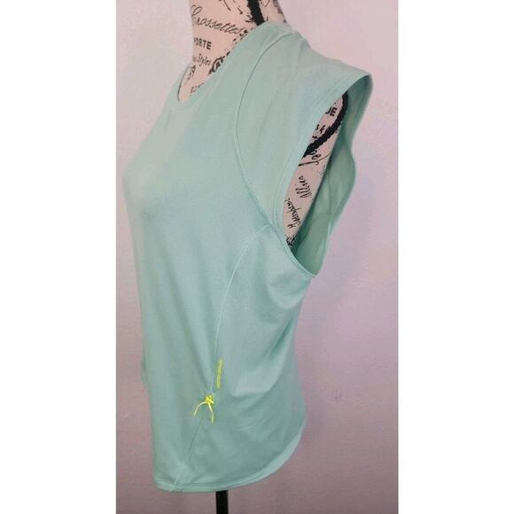 lululemon womens size 6/8 Green Hiking Cap Sleeve Pocket Activewear - Picture 5 of 8